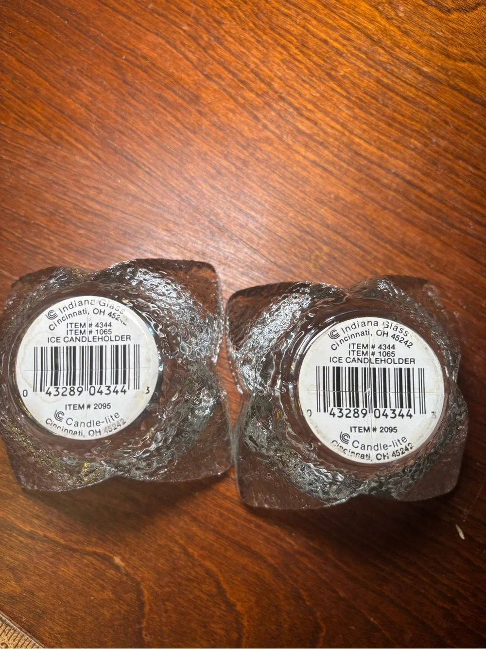 Vintage Indiana Glass. And votives — Set of 2